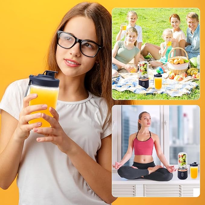 Portable Pro Blender™ — USB-Rechargeable Personal Juicer with Extra Travel Bottle