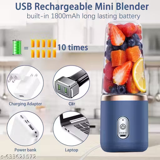 Portable Pro Blender™ — USB-Rechargeable Personal Juicer with Extra Travel Bottle